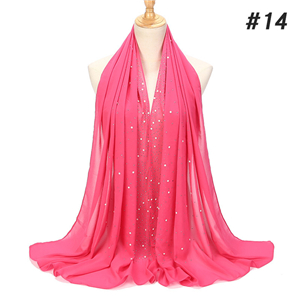 China wholesale hot drilling chiffon muslim scarf