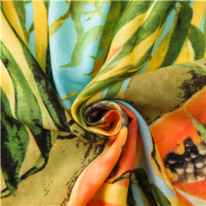 Wholesale papaya pattern tassel cotton scarf