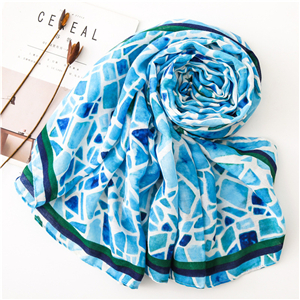 Wholesale marble head print sunscreen tassel decorative scarf