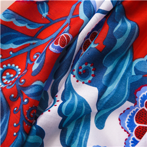 Color floral pattern fringed sunscreen cheap scarf