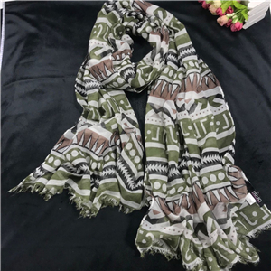 Wholesale cotton dot geometric pattern scarf