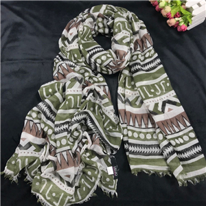 Wholesale cotton dot geometric pattern scarf