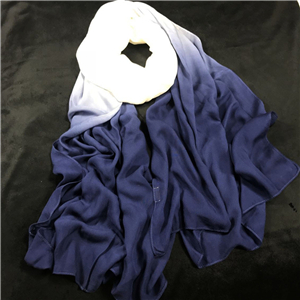 Wholesale blue white gradient cotton sunscreen scarf