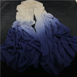 Wholesale blue white gradient cotton sunscreen scarf