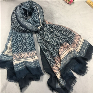 Printed cotton sunscreen cheap scarf