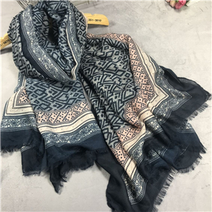 Printed cotton sunscreen cheap scarf