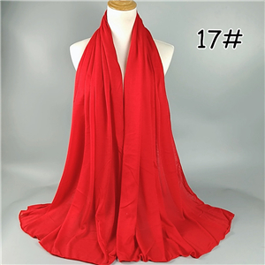 Wholesale solid color cotton muslim decorative scarf