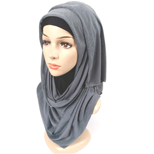 Wholesale solid color cotton muslim decorative scarf