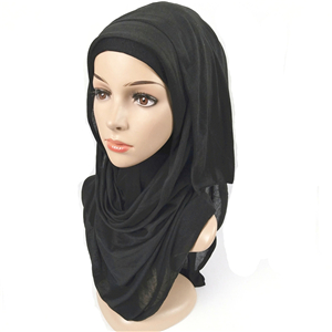 Wholesale solid color cotton muslim decorative scarf