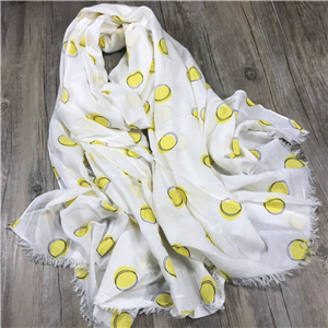 Wholesale polka dot printed cotton scarf