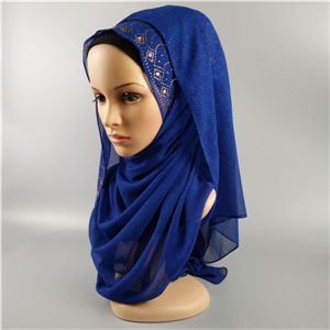 Wholesale solid color chiffon muslim scarf