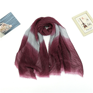 Wholesale crimped gold thread transition color scarf