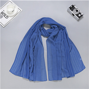 Wholesale striped cotton muslim scarf