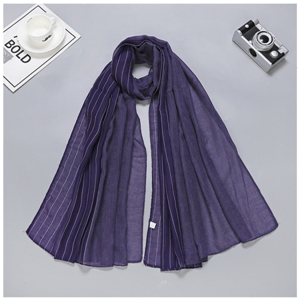 Wholesale striped cotton muslim scarf