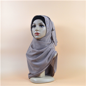 Chiffon hot drilling muslim cheap scarf