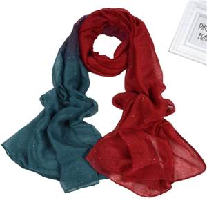 Wholesale sequins gradient muslim scarf