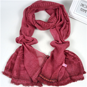 Wholesale embroidery hot tassel muslim scarf