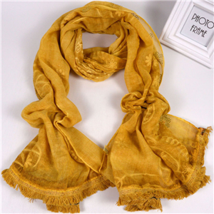 Wholesale embroidery hot tassel muslim scarf