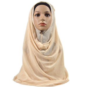 Chinese cheap chiffon hot drilling muslim scarf