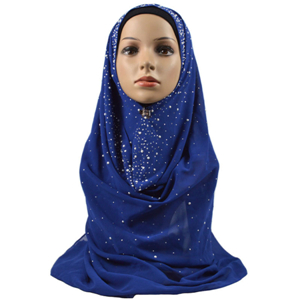 Chinese cheap chiffon hot drilling muslim scarf