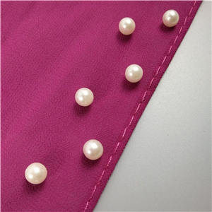 Wholesale white pearl chiffon muslim scarf