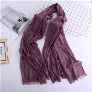 Wholesale cotton solid color warm scarf