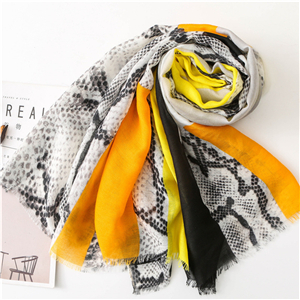 Wholesale cotton hit color leopard decorative scarf
