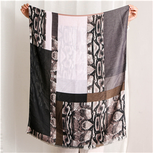 Wholesale cotton hit color leopard decorative scarf