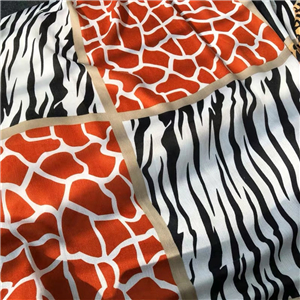 Zebra four grid stitching animal print pattern warm cheap scarf