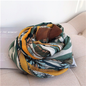 Wholesale flower print sunscreen cheap scarf