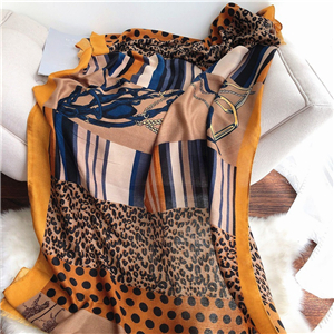 Wholesale animal leopard print sunscreen cheap scarf