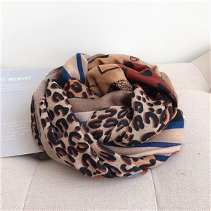 Wholesale animal leopard print sunscreen cheap scarf