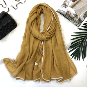 Wholesale solid color cotton warm scarf