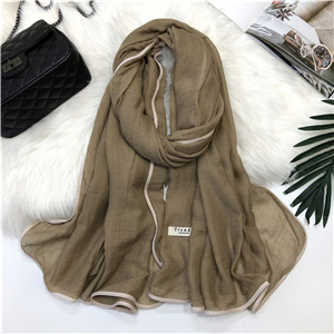 Wholesale solid color cotton warm scarf
