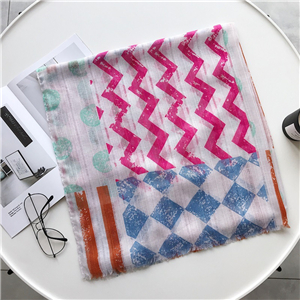 Printed pattern cotton cheap scarf