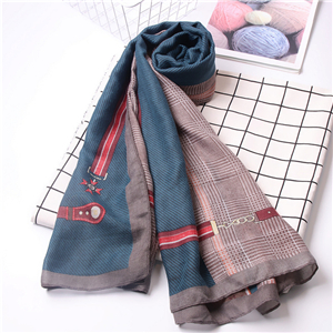 Chain pattern cotton decoration cheap scarf