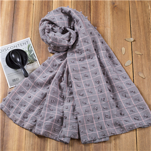 Plaid ball cotton warm cheap scarf