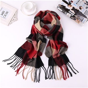 Wholesale cashmere plaid warm scarf