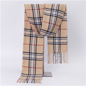 Plaid tassel cashmere decorative cheap scarf