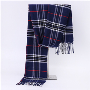 Plaid tassel cashmere decorative cheap scarf