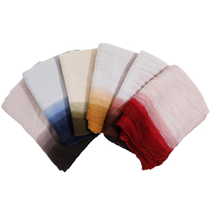 China wholesale crumpled gradient cotton scarf