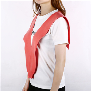 Wholesale solid color bow tie cotton decorative scarf