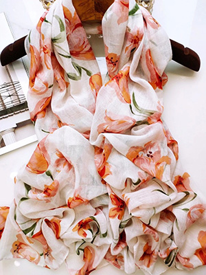 Printed cotton cheap shawl wholesale