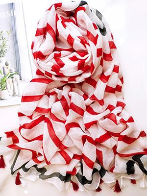 Wholesale long cotton shawl scarf