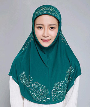 Muslim hot drill head scarf