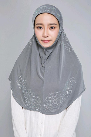 Muslim hot drill head scarf