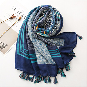 Retro deep navy blue scarf wholesale