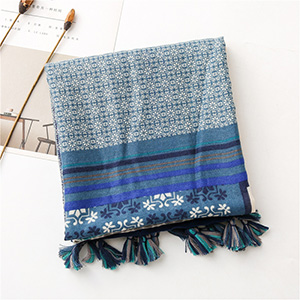 Retro deep navy blue scarf wholesale