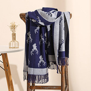 Little daisy flower cashmere scarf