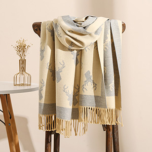 Little daisy flower cashmere scarf